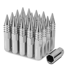 Load image into Gallery viewer, Universal Aluminum Lug Nuts M12x1.5 60mm Spike Style 20pc Set