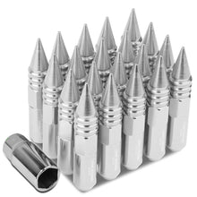 Load image into Gallery viewer, Universal Aluminum Lug Nuts M12x1.5 60mm Spike Style 20pc Set
