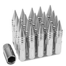 Load image into Gallery viewer, Universal Aluminum Lug Nuts M12x1.5 60mm Spike Style 20pc Set