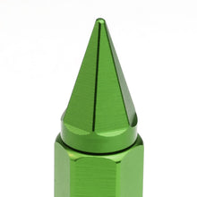 Load image into Gallery viewer, M12 x 1.5 Aluminum Lug Nuts with Removable Spike 20pc Green