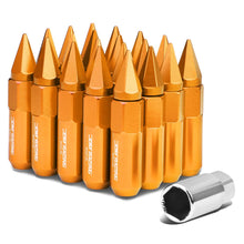 Load image into Gallery viewer, M12 x 1.5 Aluminum Lug Nuts with Removable Spike 20pc Set Orange