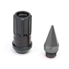 Load image into Gallery viewer, Steel Extended Lug Nuts M12x1.5 Grooved Shank w/ Spike End 16pc+4 Locks