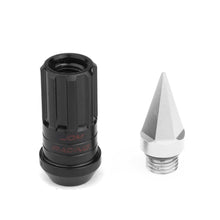 Load image into Gallery viewer, M12 x 1.5 Extended Steel Lug Nuts w/ Removable Spike End 16pcs + 4 Locks