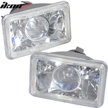 Load image into Gallery viewer, 6x4 Inch Sealed Beam Chrome Housing Projector Headlight lamp Glass Len