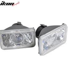 Load image into Gallery viewer, 6x4 Inch Sealed Beam Chrome Housing Projector Headlight lamp Glass Len