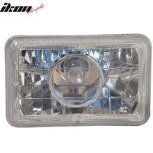 Load image into Gallery viewer, 6x4 Inch Sealed Beam Chrome Housing Projector Headlight lamp Glass Len