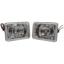 Load image into Gallery viewer, Universal Crystal Square 6X4 Inch Sealed Beam LED Projector Headlights