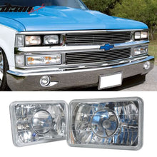 Load image into Gallery viewer, Universal 2PCS 6"x4" Sealed Beam Headlights W/Diamond Chrome Housing