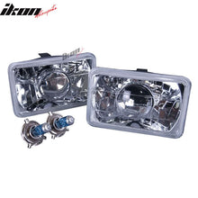 Load image into Gallery viewer, Universal 2PCS 6"x4" Sealed Beam Headlights W/Diamond Chrome Housing