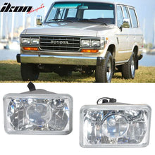 Load image into Gallery viewer, Set Of 4 6x4in Clear Projector Headlights 6 X 4 H4 Bulbs