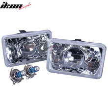 Load image into Gallery viewer, Set Of 4 6x4in Clear Projector Headlights 6 X 4 H4 Bulbs