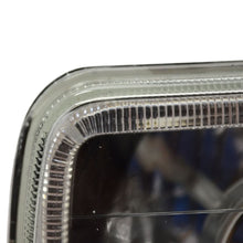 Load image into Gallery viewer, Universal 7x6 Square Projector White Halo Front Headlight Lamp H4 Bulb