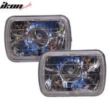 Load image into Gallery viewer, 7X6 H4 White Halo Projector Headlight H6014 H6052 H6054 Clear Housing