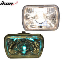 Load image into Gallery viewer, 7X6 H4 White Halo Projector Headlight H6014 H6052 H6054 Clear Housing
