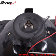 Load image into Gallery viewer, 7X6 H4 White Halo Projector Headlight H6014 H6052 H6054 Clear Housing