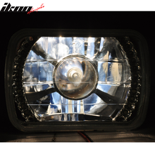 Load image into Gallery viewer, Fits 7" X 6" H4 Bulbs Crystal Clear LED Projector Headlights Headlamps
