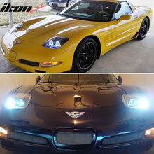Load image into Gallery viewer, 1997-2004 Chevy Corvette C5 Headlights Projector Dual LED Halo Rims