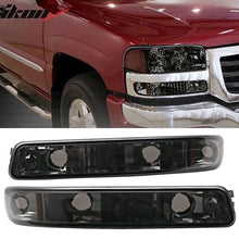 Load image into Gallery viewer, 1999-2007 GMC Yukon Chrome Smoke Lens Amber Reflector LED Headlight