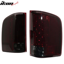 Load image into Gallery viewer, Fits 07-13 Chevy Silverado LED C Tail Light Housing Red Smoke Lens