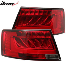 Load image into Gallery viewer, Fits 05-08 Audi A6 S6 Rear Tail Light Lamp Housing Red Clear Lens Pair