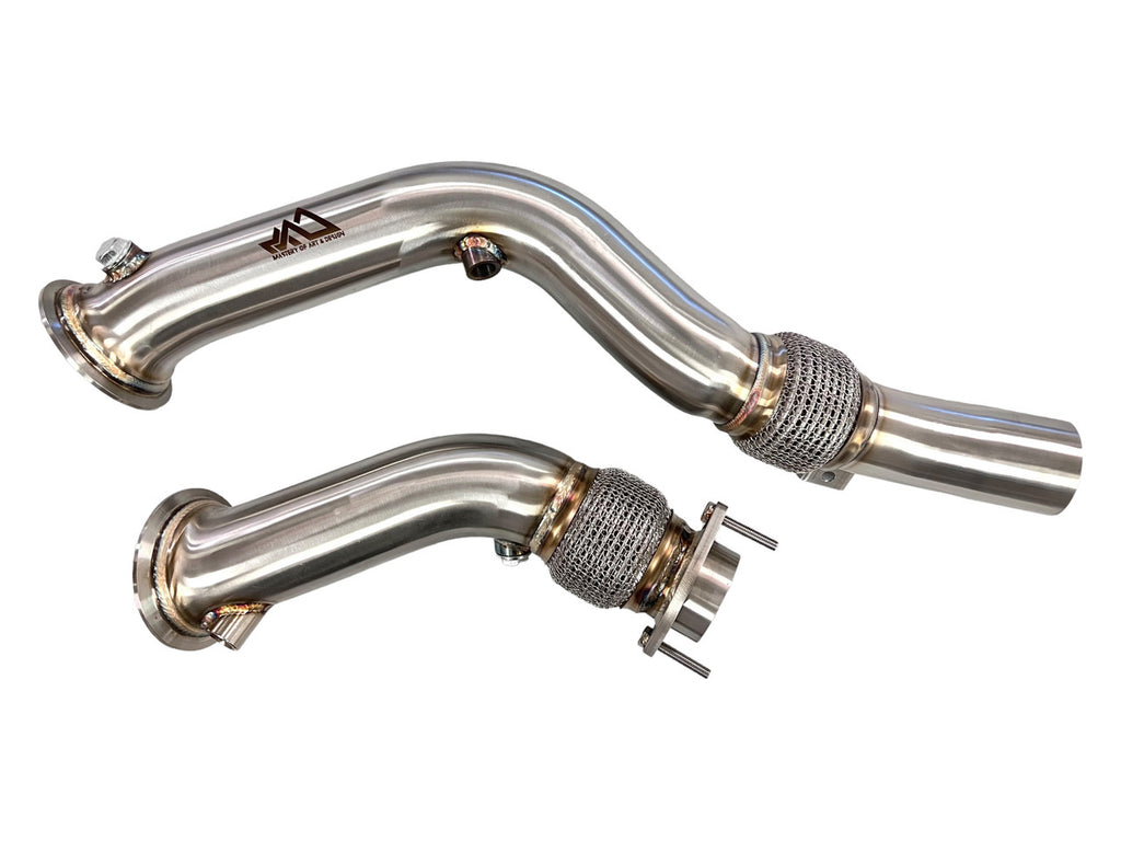 MAD S55 Downpipes M2C M3 M4 W/ Flex Section