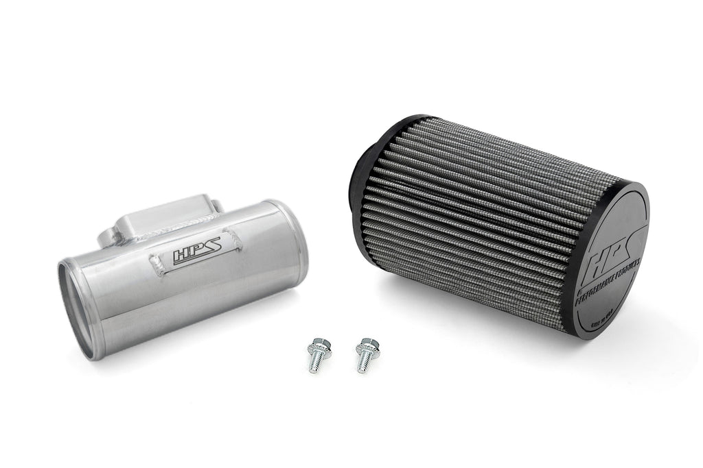 HPS 3" Aluminum MAF Housing Adapter Tube with 9.75" Air Filter for Toyota Lexus 2JZ 1MZ 1UZ MAFT-1603 Polished