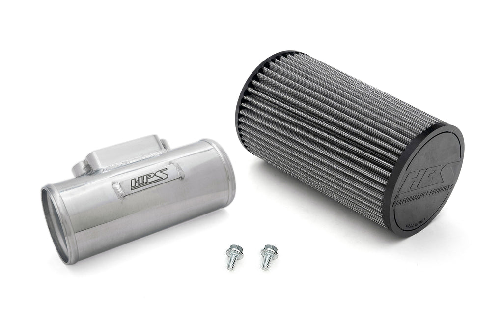 HPS 3" Aluminum MAF Housing Adapter Tube with 10.25" Air Filter for Toyota Lexus 2JZ 1MZ 1UZ MAFT-1605 Polished