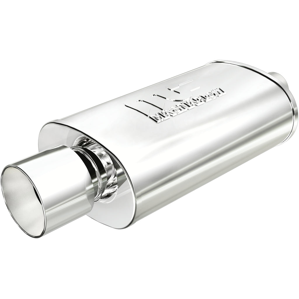 Stainless Muffler 2.25in In / 4in Tips Out