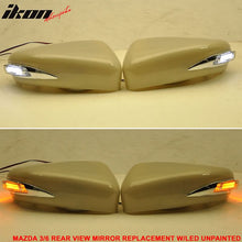 Load image into Gallery viewer, 2014-2016 Mazda 3 6 Side Mirror Outer Shell Cover Replacement CCFL ABS