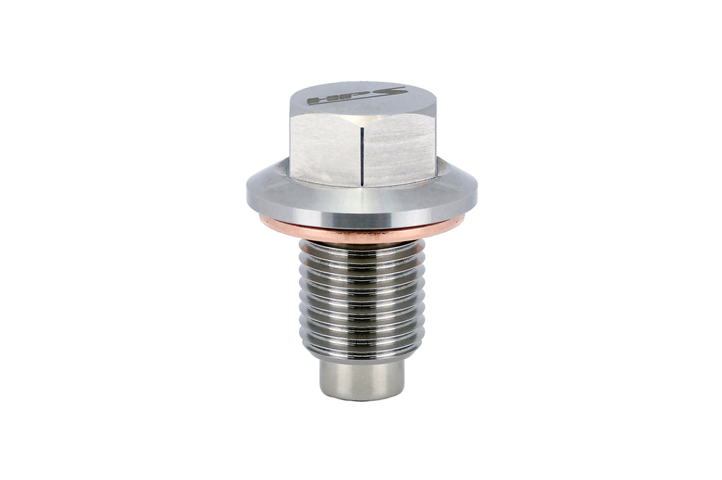 HPS Performance MDP-M16x150 HPS 304 stainless steel magnetic drain plug with 5000 gauss neodymium magnet.