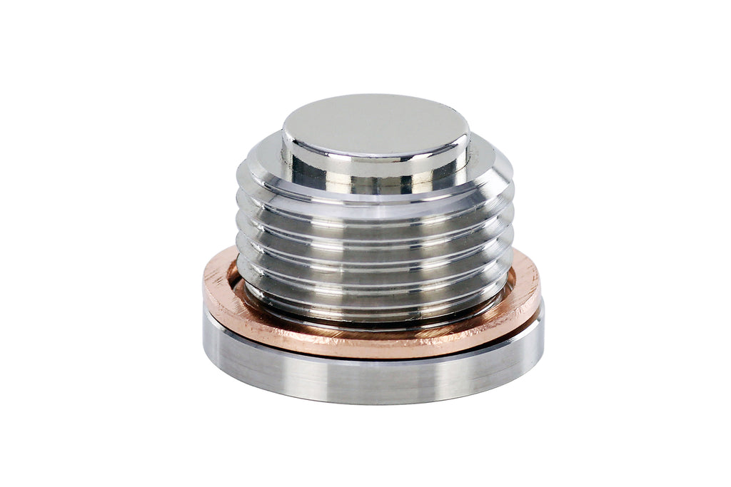 HPS Performance MDP-M18x150 HPS 304 stainless steel magnetic drain plug with 5000 gauss neodymium magnet.