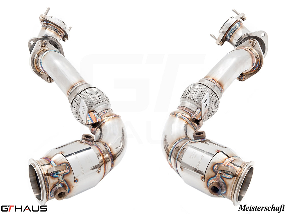 BMW E70 X5 SAV 2007-2013 Down Pipe OBD2 - 400CEL Sport Cats (X5M S63 / X5 5.0i)