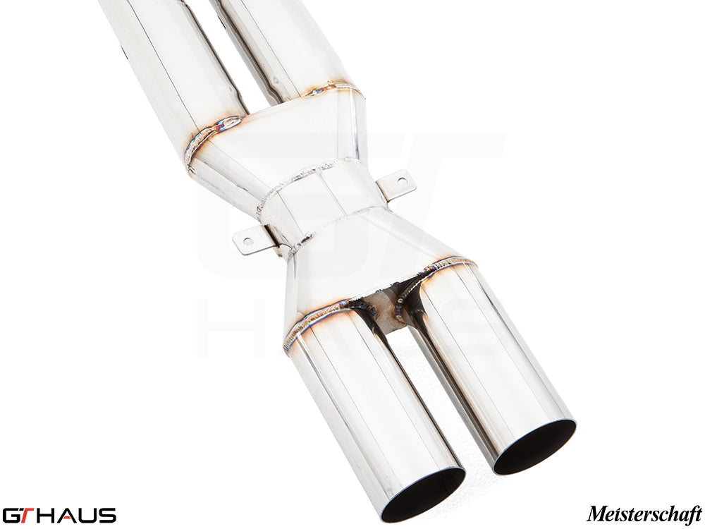 BMW F06 M6 Gran Coupe 2014-2019 Full Cat-Back Bolt-On Pipe (LXR) with velocity box (90mm piping)