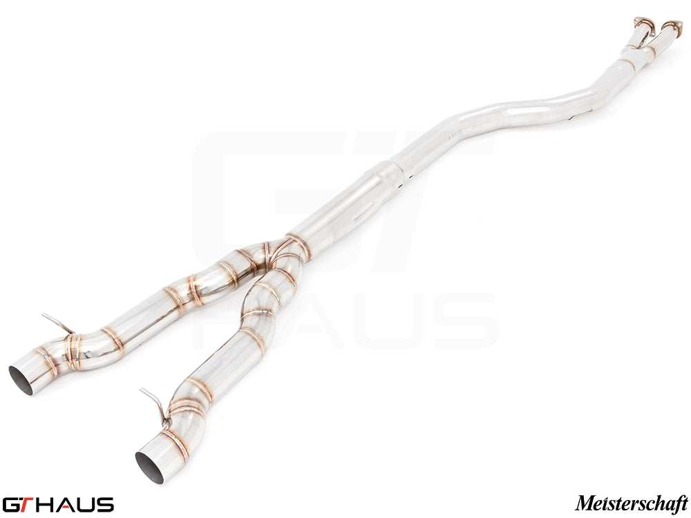 BMW F10 5 Series 2011-2016 Full Cat-Back (Resonator Delete) Bolt-On Pipe (LXR) 4Tip application (required)