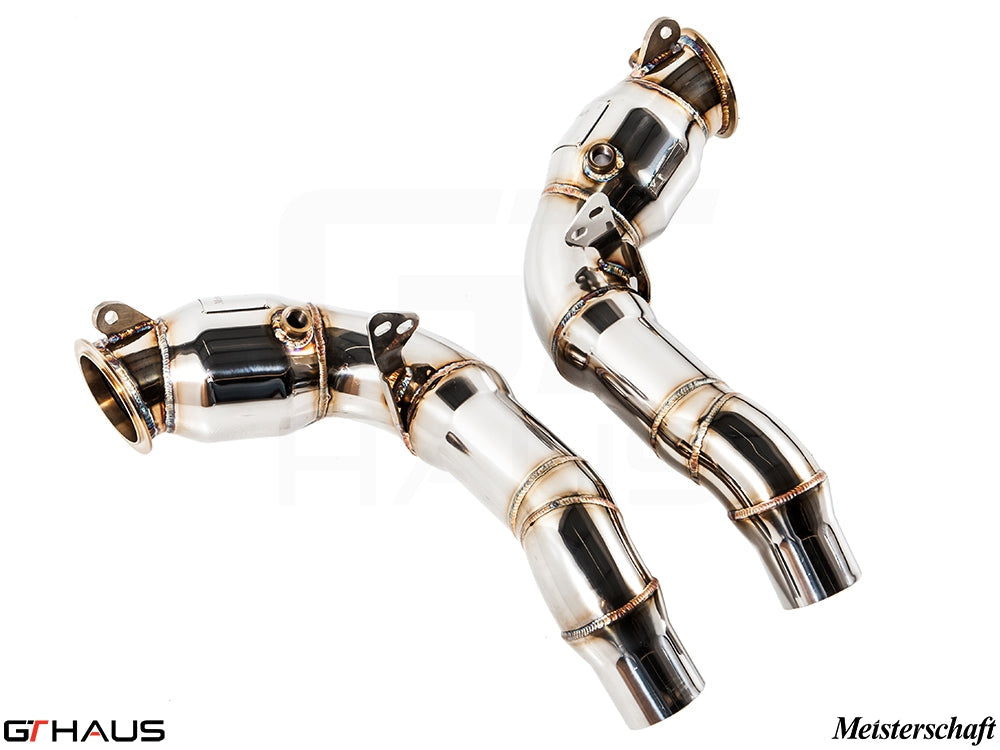 BMW F12/13 M6 2012-2018 Down Pipes OBD2 - 400 CEL Sport Cats (90mm piping)