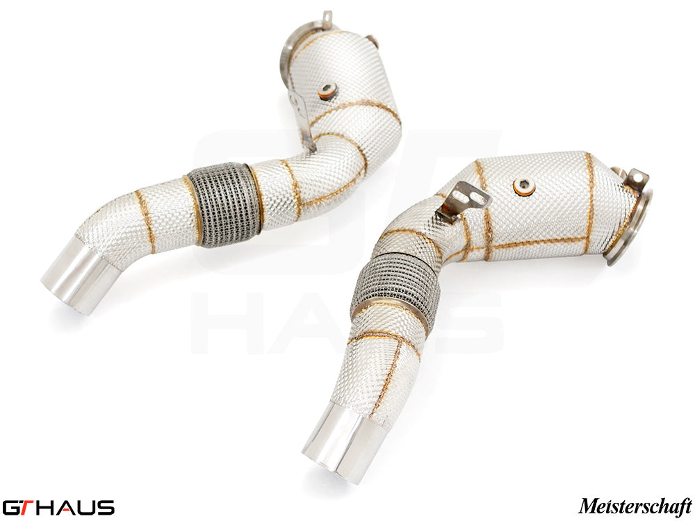 BMW F06 M6 Gran Coupe 2014-2019 Down Pipes OBD2 - 400 CEL Sport Cats (90mm piping)
