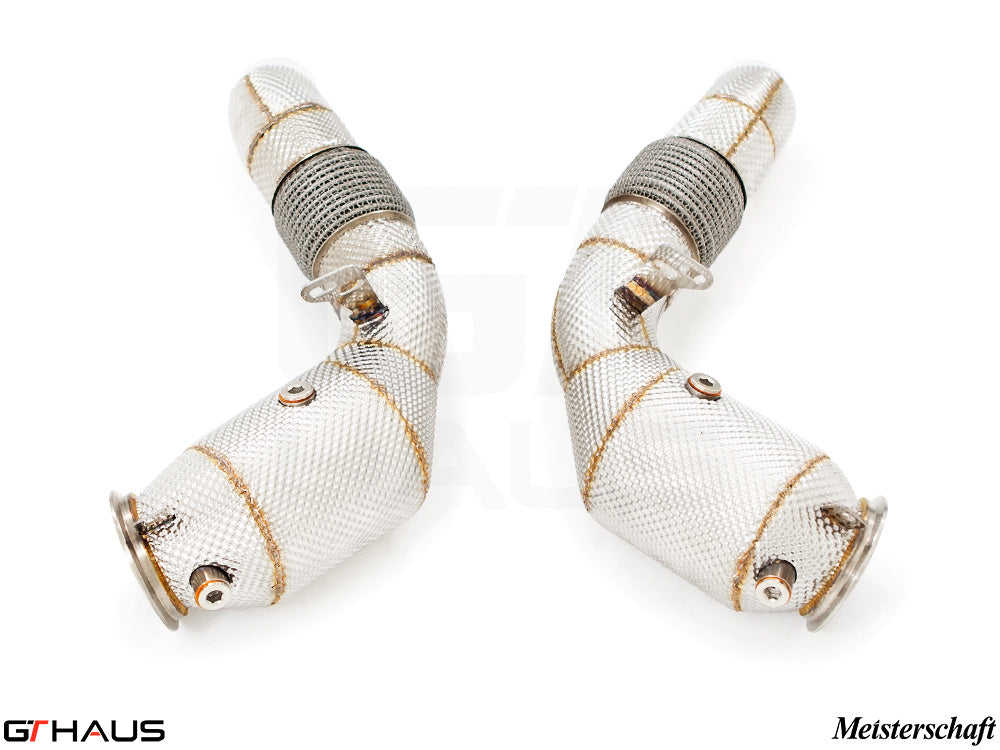 BMW F12/13 M6 2012-2018 Down Pipes OBD2 - 400 CEL Sport Cats (90mm piping)