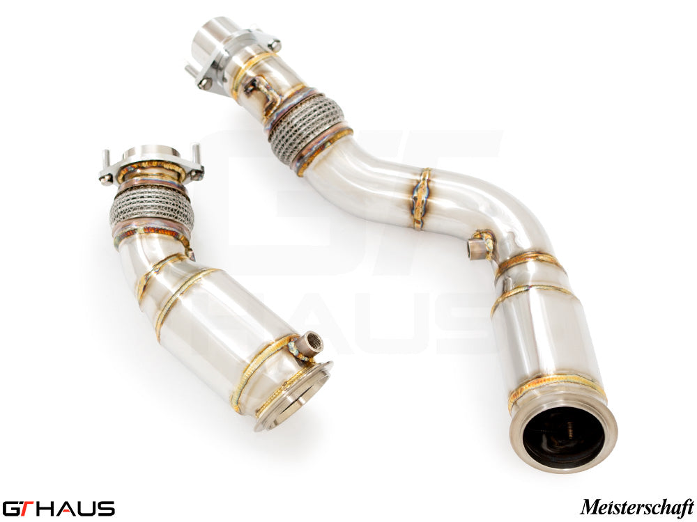BMW F80/82/83 (M3/M4) 2014-2020 Down Pipes OBD2 - 400 CEL Sport Cats (90mm piping)