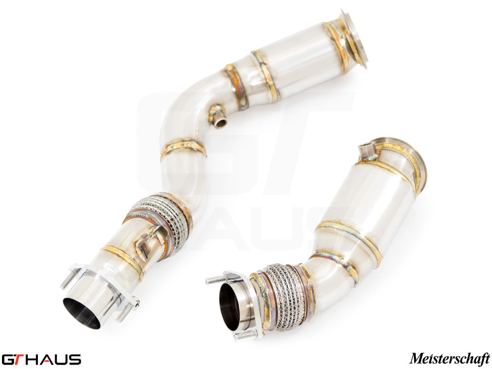 BMW F80/82/83 (M3/M4) 2014-2020 Down Pipes OBD2 - 400 CEL Sport Cats (90mm piping)