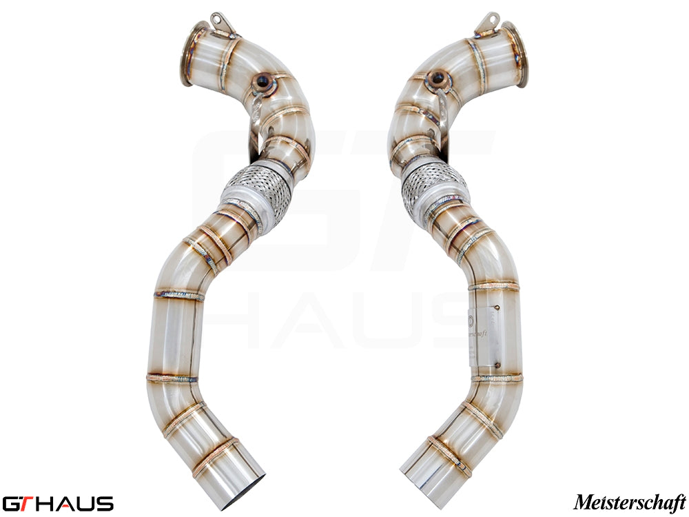 BMW F85 X5M SAV 2015-2019 Down Pipes OBD2 - 400 CEL Sport Cats (90mm piping)