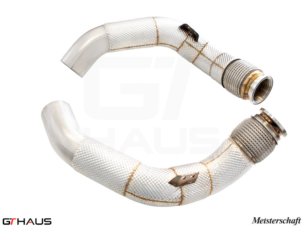 BMW F96 X6M SAV 2020+ Down Pipe - Secondary Cat-Delete