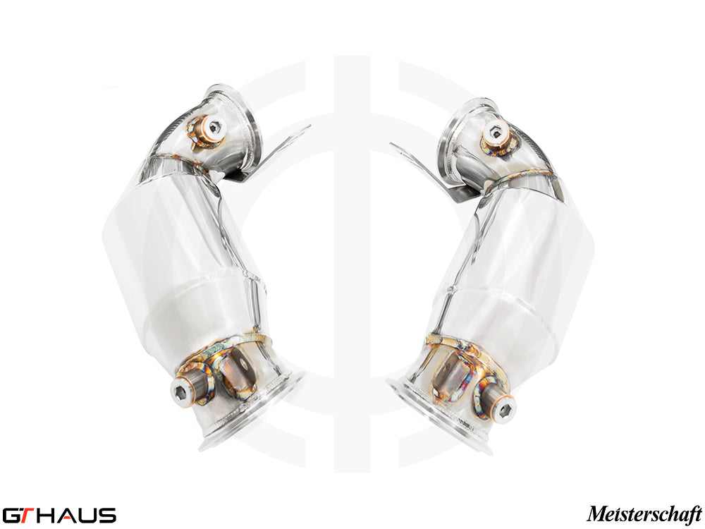 BMW F95 X5M SAV 2020+ Down Pipes OBD2 - 400 CEL Sport Cats (90mm piping)