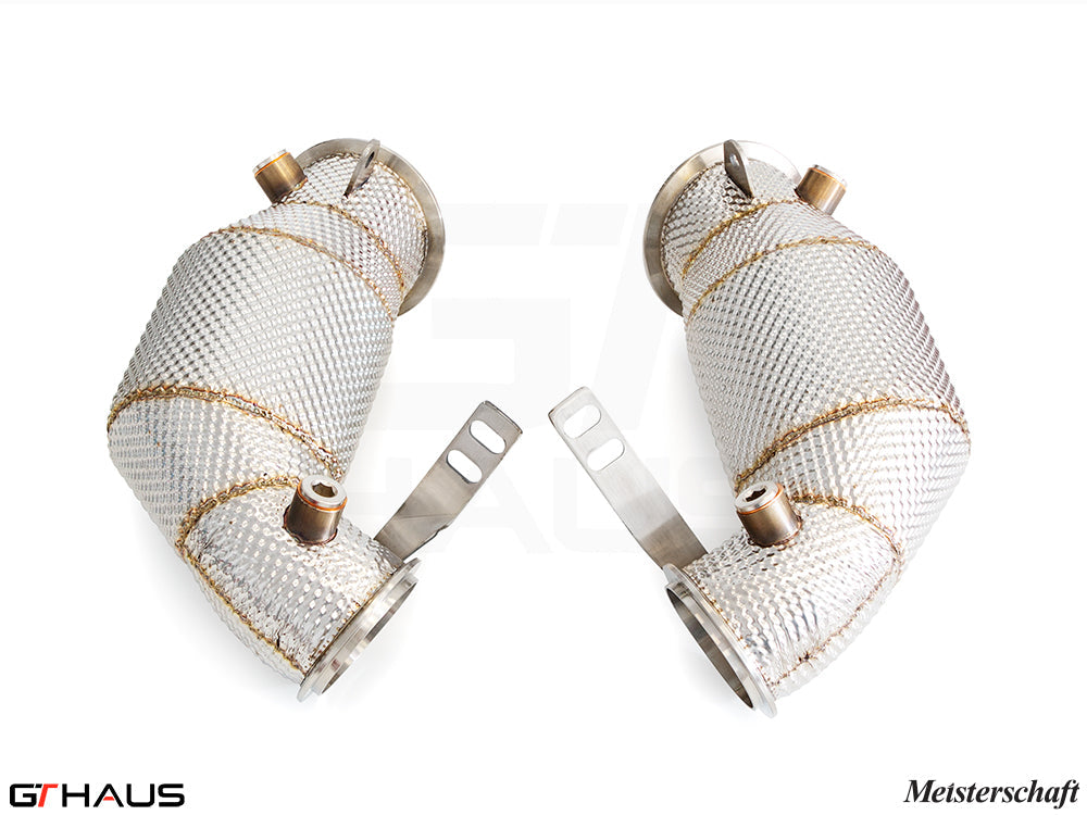 BMW F95 X5M SAV 2020+ Down Pipes OBD2 - 400 CEL Sport Cats (90mm piping)
