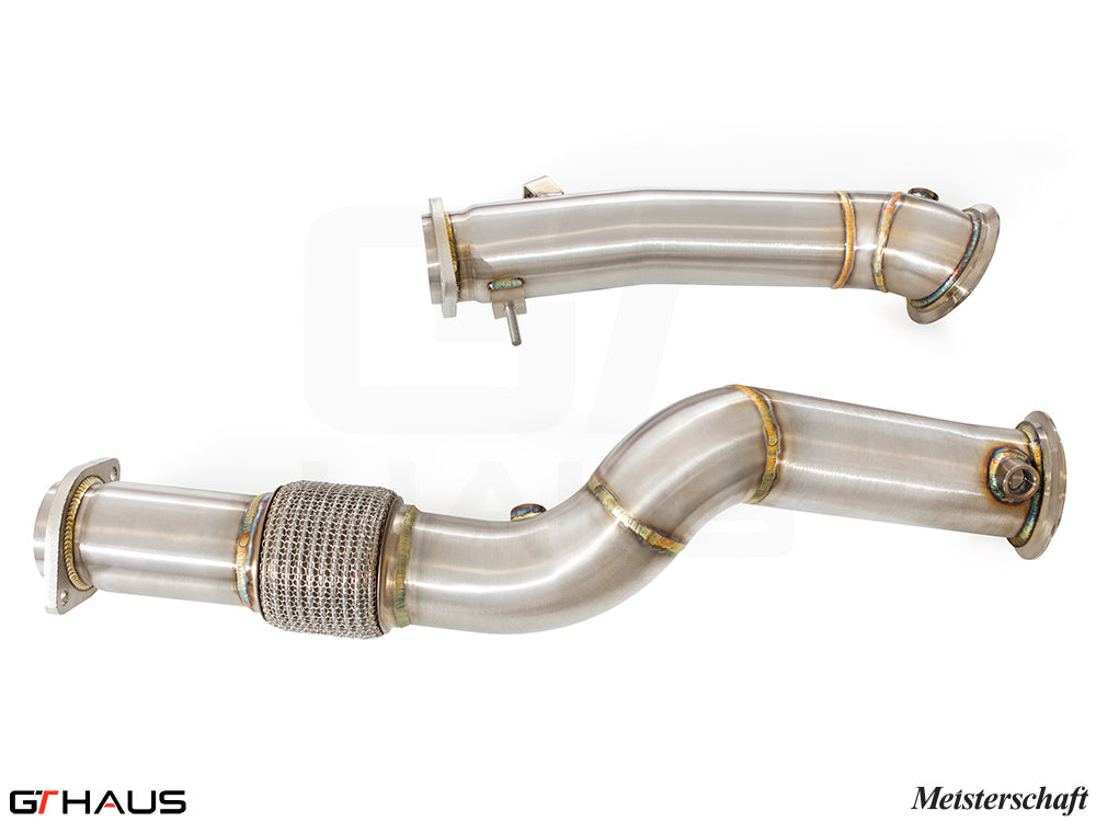 BMW F97 X3M SAV 2022+ Down Pipes OBD2 - 400 CEL Sport Cats (90mm piping)