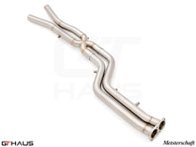 Load image into Gallery viewer, BMW F97 X3M SAV 2022+ Full Cat-Back 76mm DUAL LSR mid Resonator Delete pipes