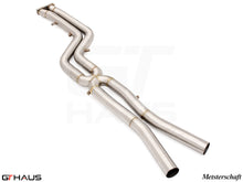 Load image into Gallery viewer, BMW F97 X3M SAV 2022+ Full Cat-Back 76mm DUAL LSR mid Resonator Delete pipes
