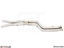 Load image into Gallery viewer, BMW F97 X3M SAV 2022+ Full Cat-Back 76mm DUAL LSR mid Resonator Delete pipes