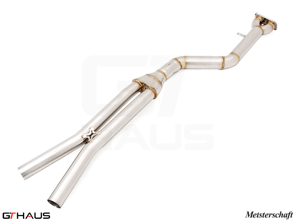 BMW F97 X3M SAV 2022+ Full Cat-Back 90mm SINGLE LX mid Resonator Delete pipes
