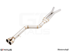 Load image into Gallery viewer, BMW F98 X4M SAV 2019-2021 Full Cat-Back 90mm SINGLE LX mid Resonator Delete pipes