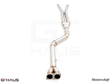 Load image into Gallery viewer, BMW F98 X4M SAV 2022+ Full Cat-Back 90mm SINGLE LX mid Resonator Delete pipes